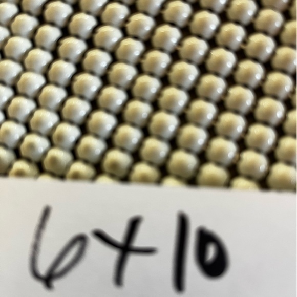 WHITING AND DAVIS CO VINTAGE PEARL HANDBAG WITH GOLDEN SNAP CLOSURE - Picture 10 of 10